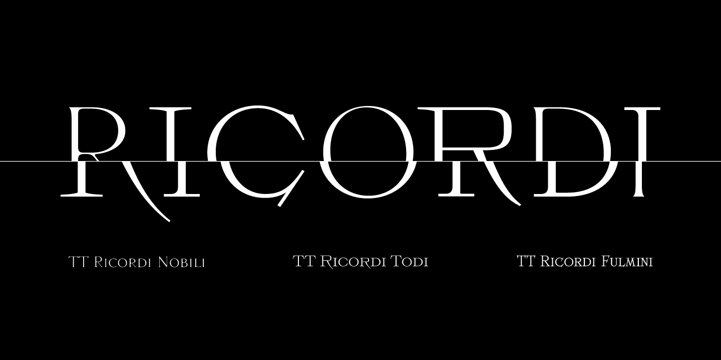 قصة إنشاء عائلة الخطوط TT Ricordi