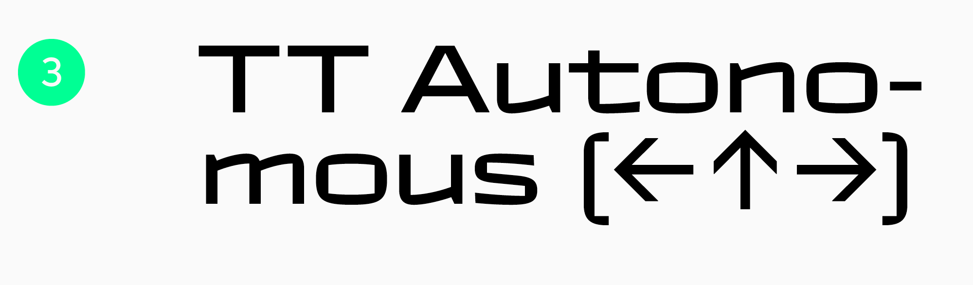 cool gaming font TT Autonomous