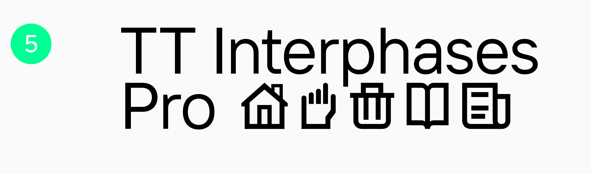 easy to read font TT Interphases Pro