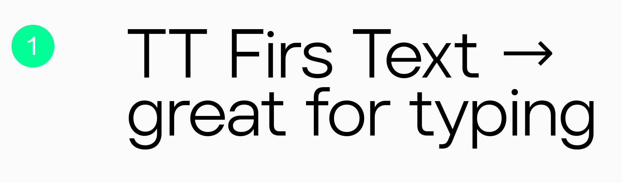 best font for text TT Firs Text