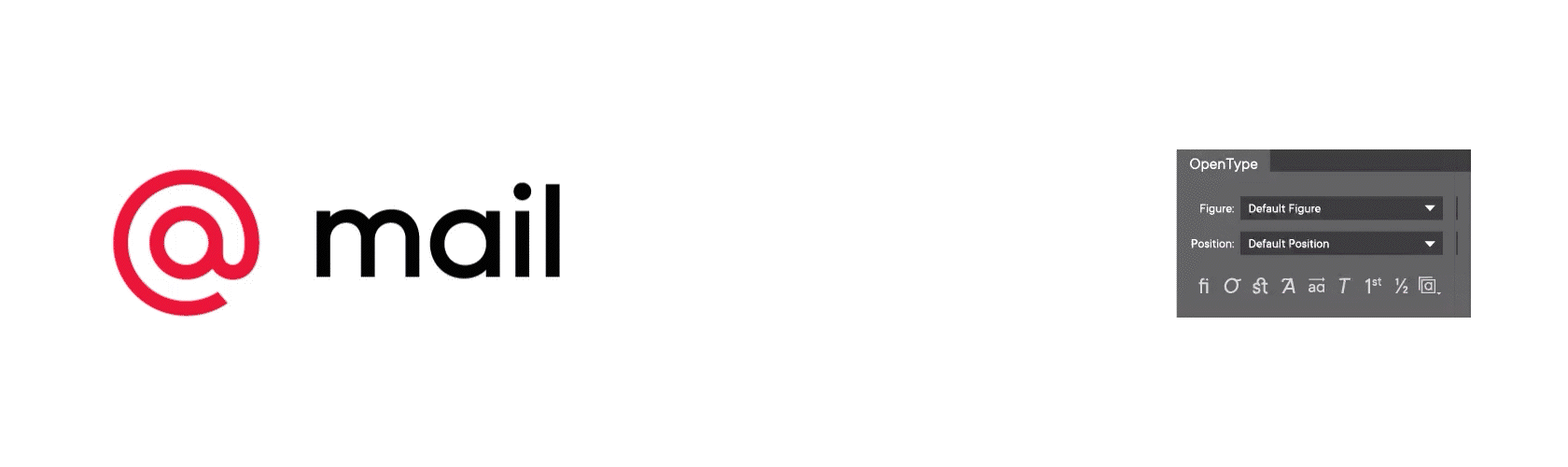 إنشاء خط لتكوين شعارات Mail.ru Group