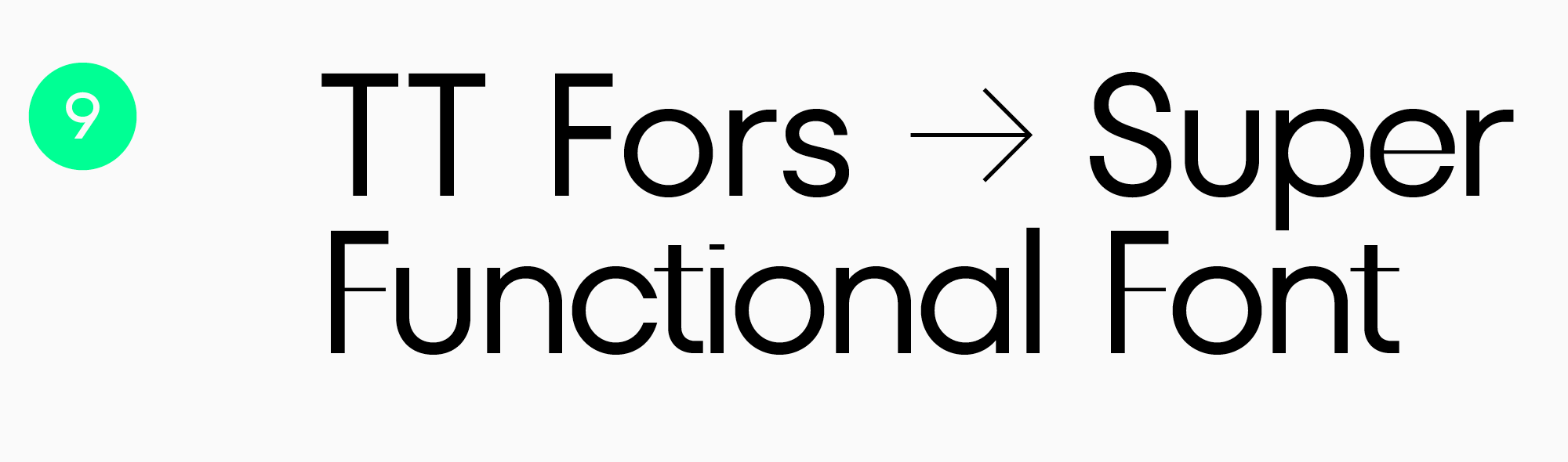 TT Fors font for mobile apps