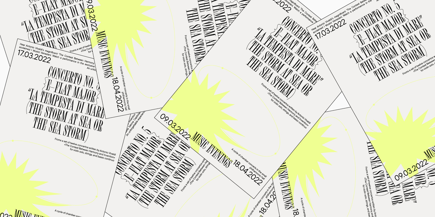 من النظرة الأولى: خطوط أنيقة للعناوين والزينة