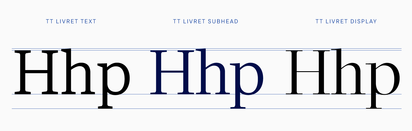 Creation of a modern serif TT Livret