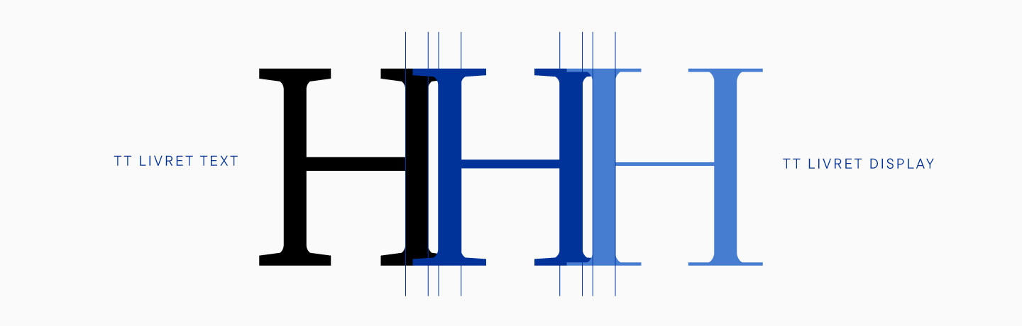 Creation of a modern serif TT Livret