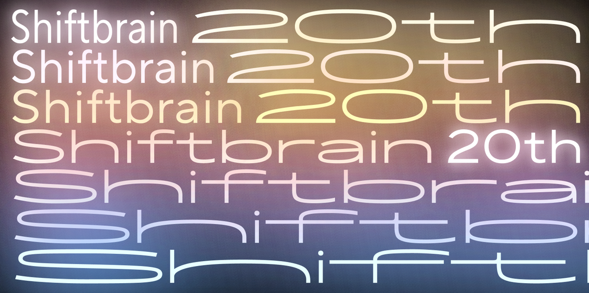 خط ذو امتداد واسع: مشروع خاص بمناسبة الذكرى العشرين لـ SHIFTBRAIN