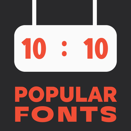 Beliebte Schriftarten