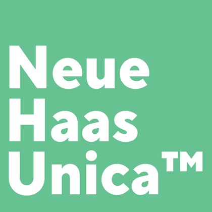 Ähnliche Schriftarten wie Neue Haas Unica™