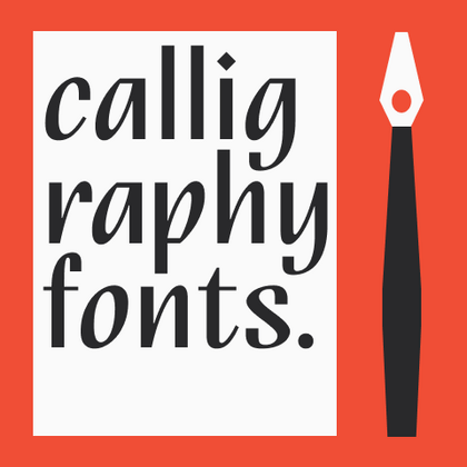 Kalligraphie-Schriften