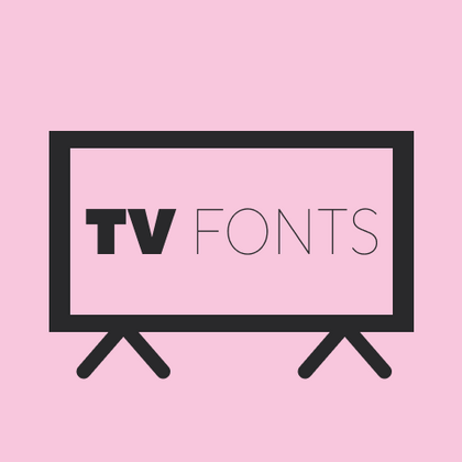 Schriftarten für das Fernsehen