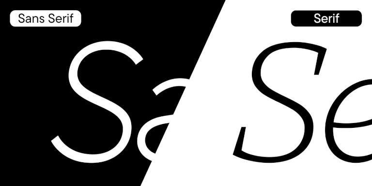 Serif vs. Sans Serif: Schriftartunterschiede