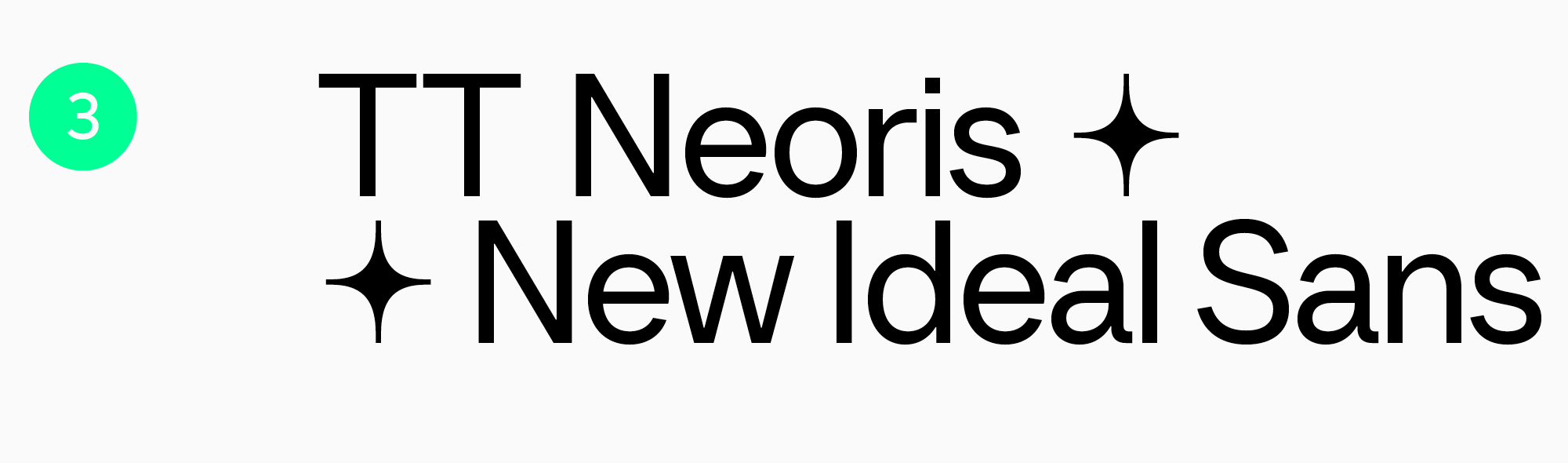 Versatile TT Neoris font for mobile app design