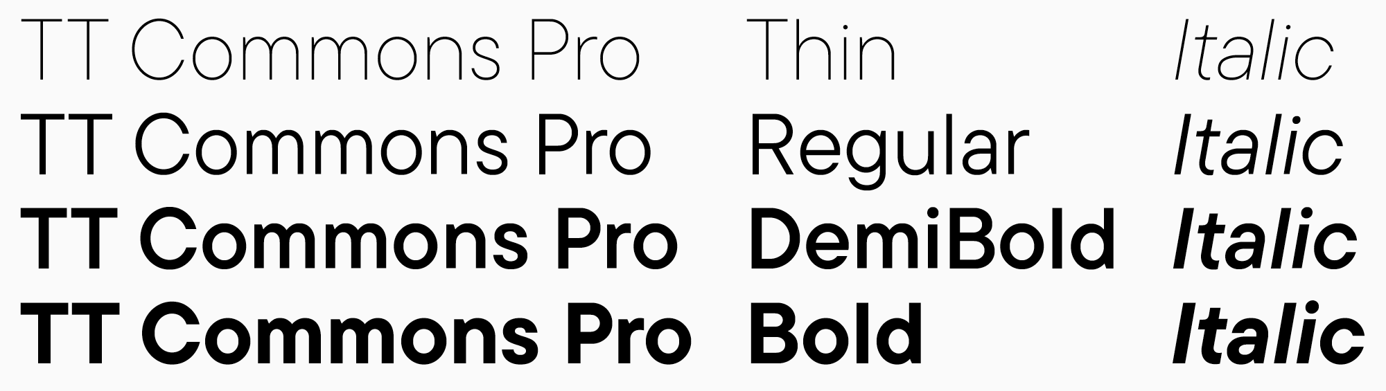 What kinds of fonts (font styles) exist?