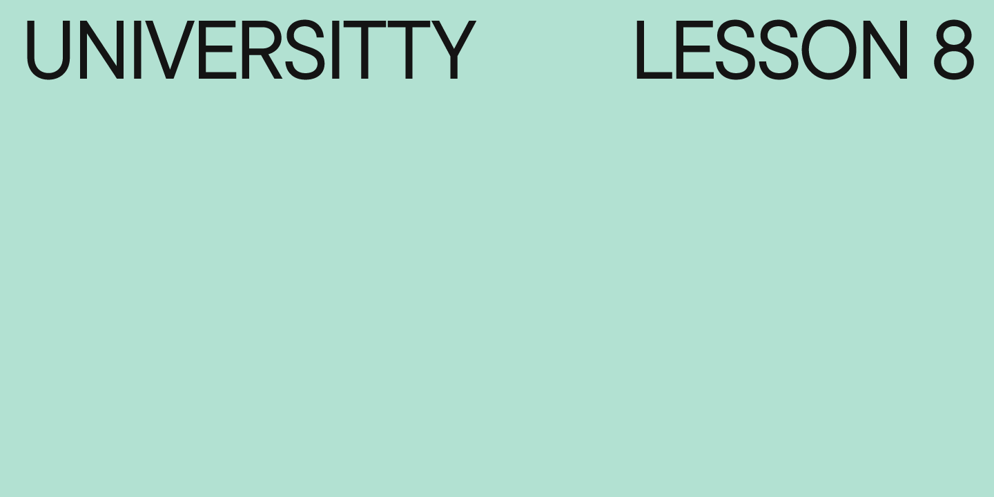 UniversiTTy: Lektion 8. Gestaltung grundlegender lateinischer Schriftzeichen. Großbuchstaben