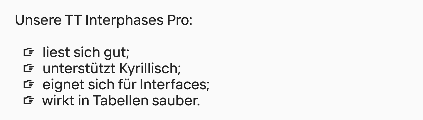 Halten Sie die Punkte kurz