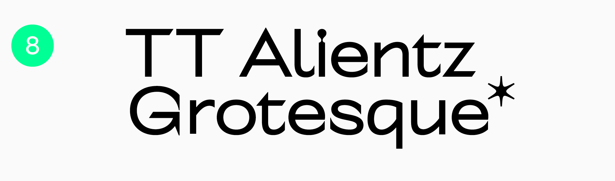 TT Alientz Grotesque Best slab-serif font for logo