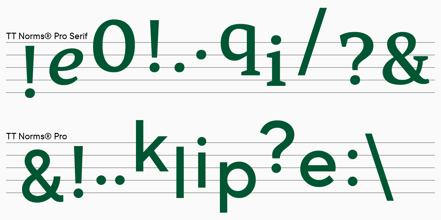 Harmonisches Duo: Schriftenpaare am Beispiel von TT Norms® Pro und TT Norms® Pro Serif