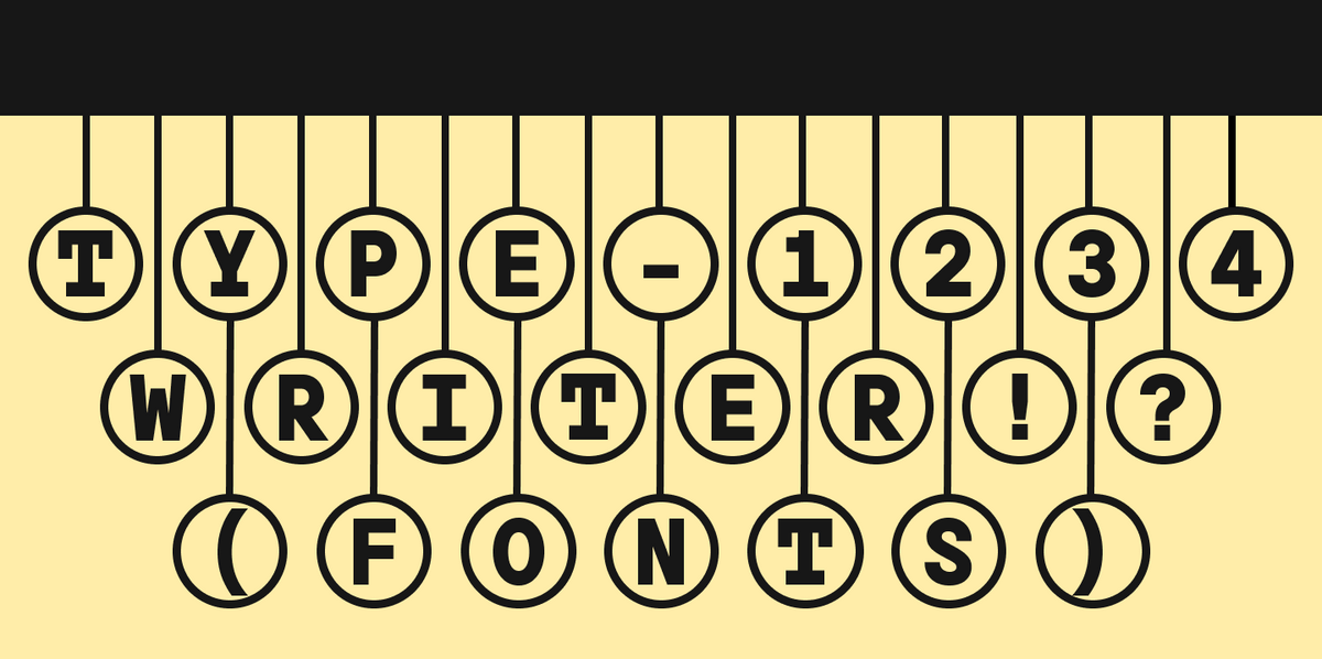 Schreibmaschinen-Schriften: Von Retro-Mechanik zu digitalen Klassikern