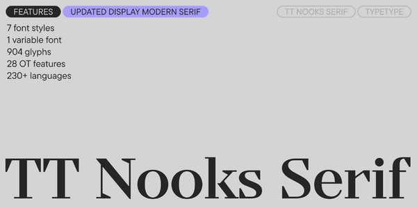 TT Nooks Serif