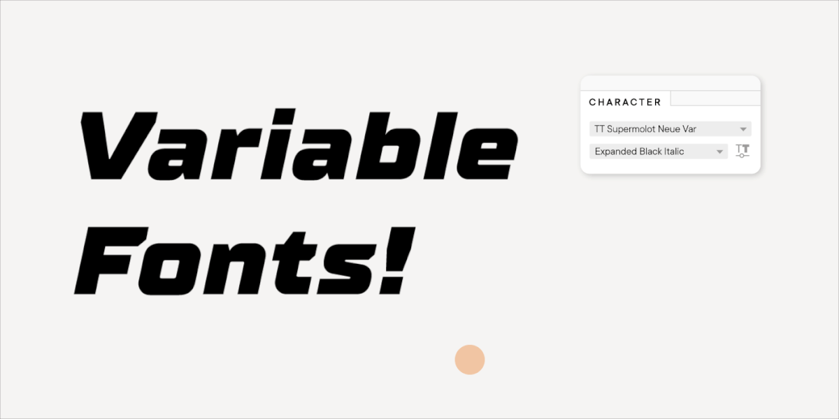 Variable Schriften: Was ist neu für Designer?