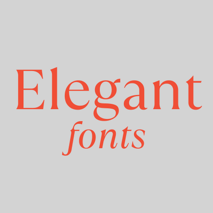 Fuentes elegantes