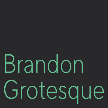 Fuentes similares a Brandon Grotesque