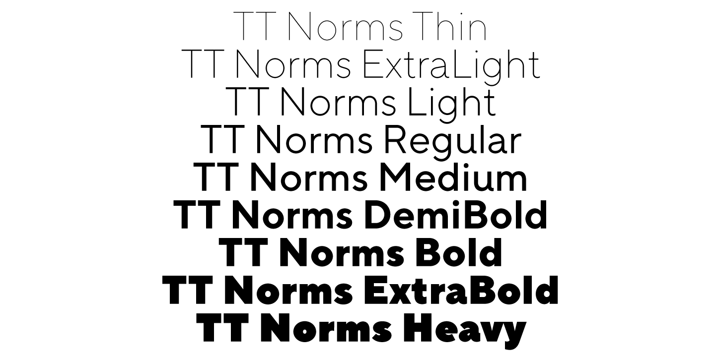 TT Norms® Pro: a 7-year history of the font family