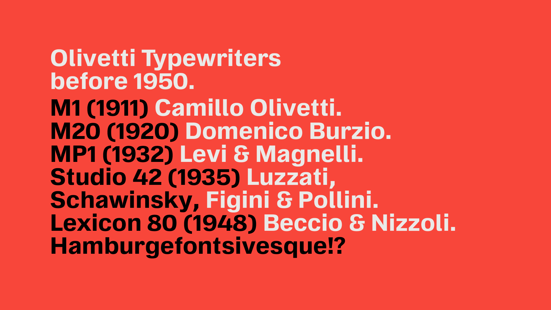 OT L22: Mastering a Font for the Legendary Typewriter’s 70th Anniversary