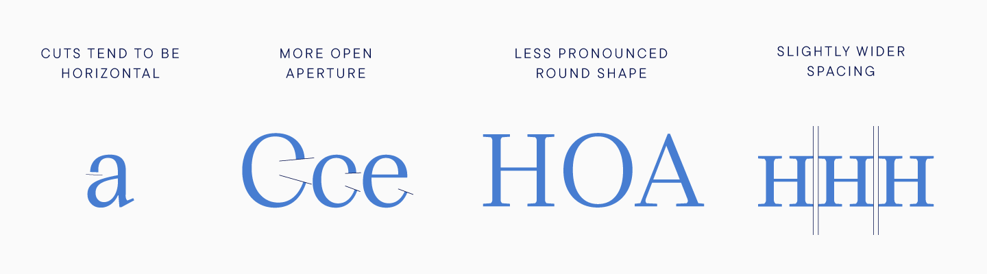 Creation of a modern serif TT Livret