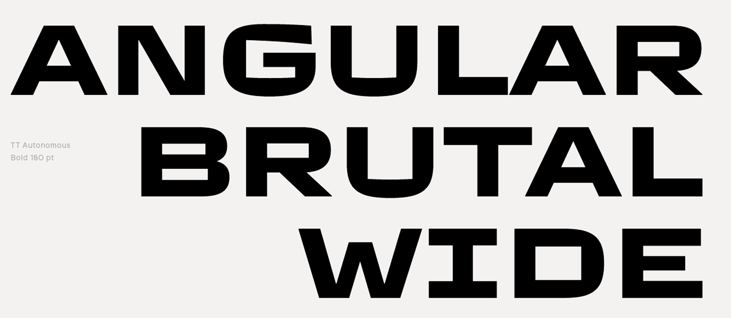 Wide fonts