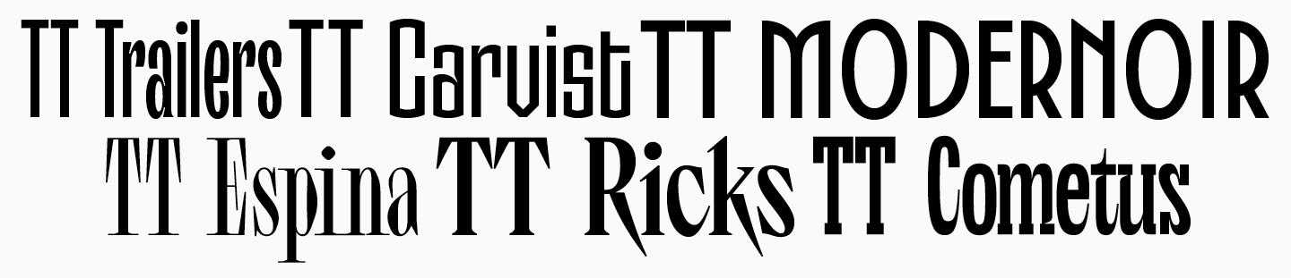 Where do&nbsp;narrow typefaces find applications?