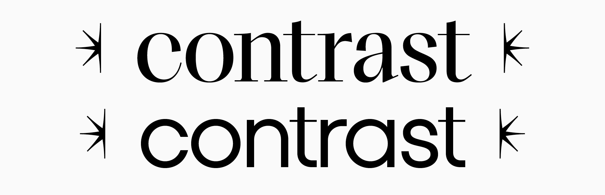 Headline fonts