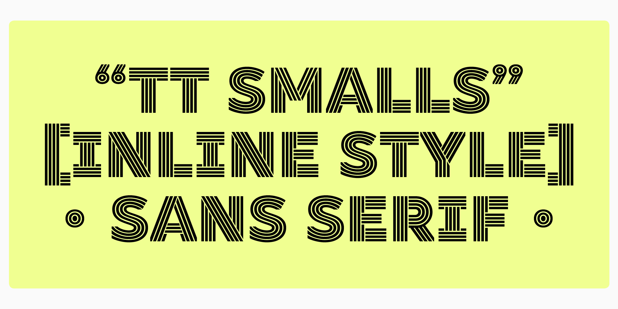 Decorative fonts