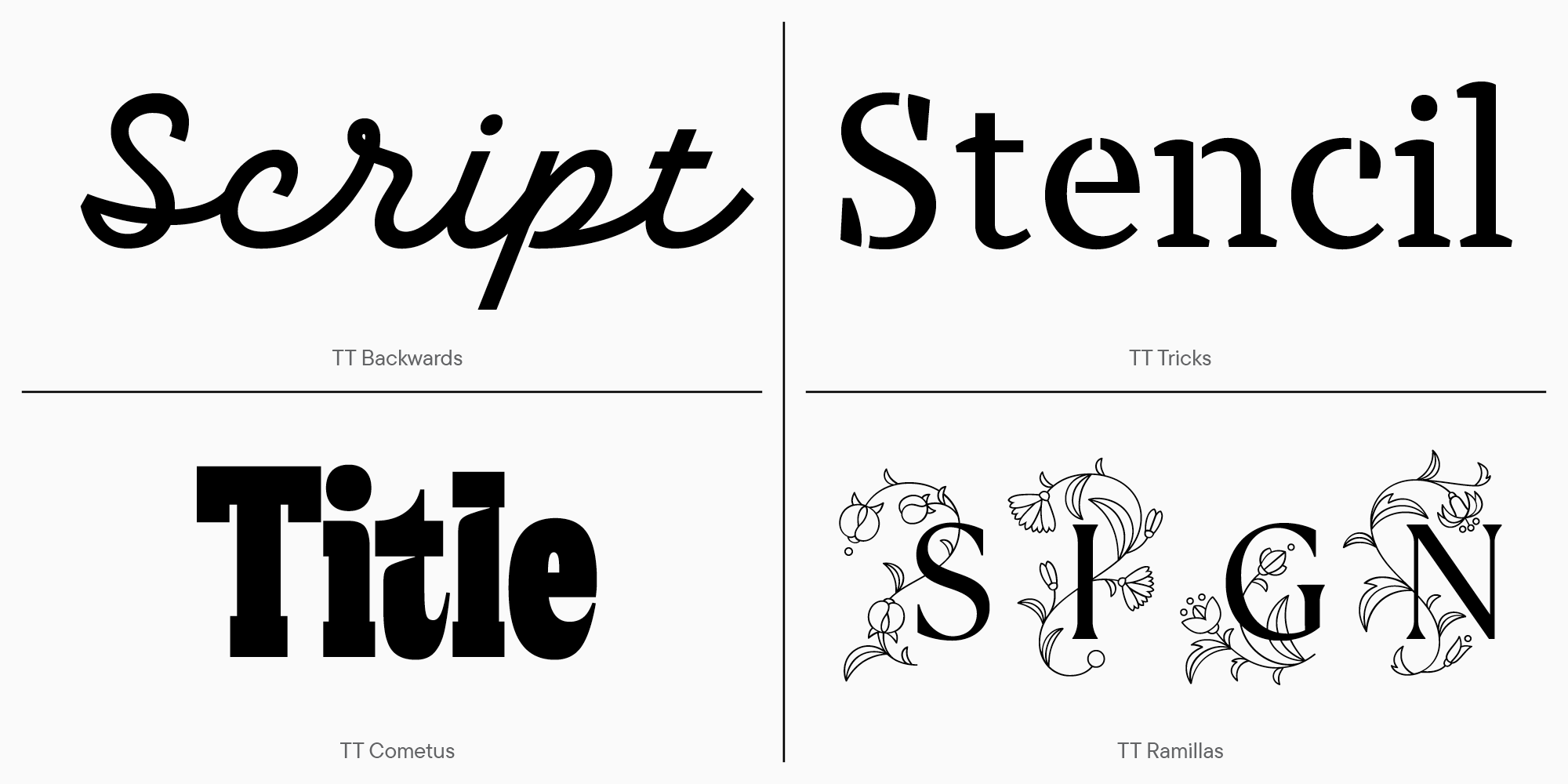Display fonts