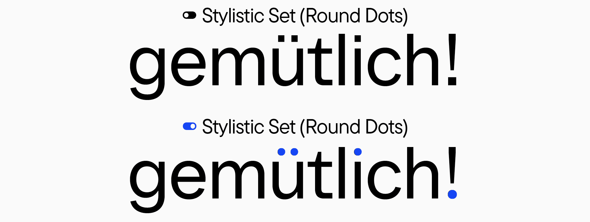 Stylistic sets