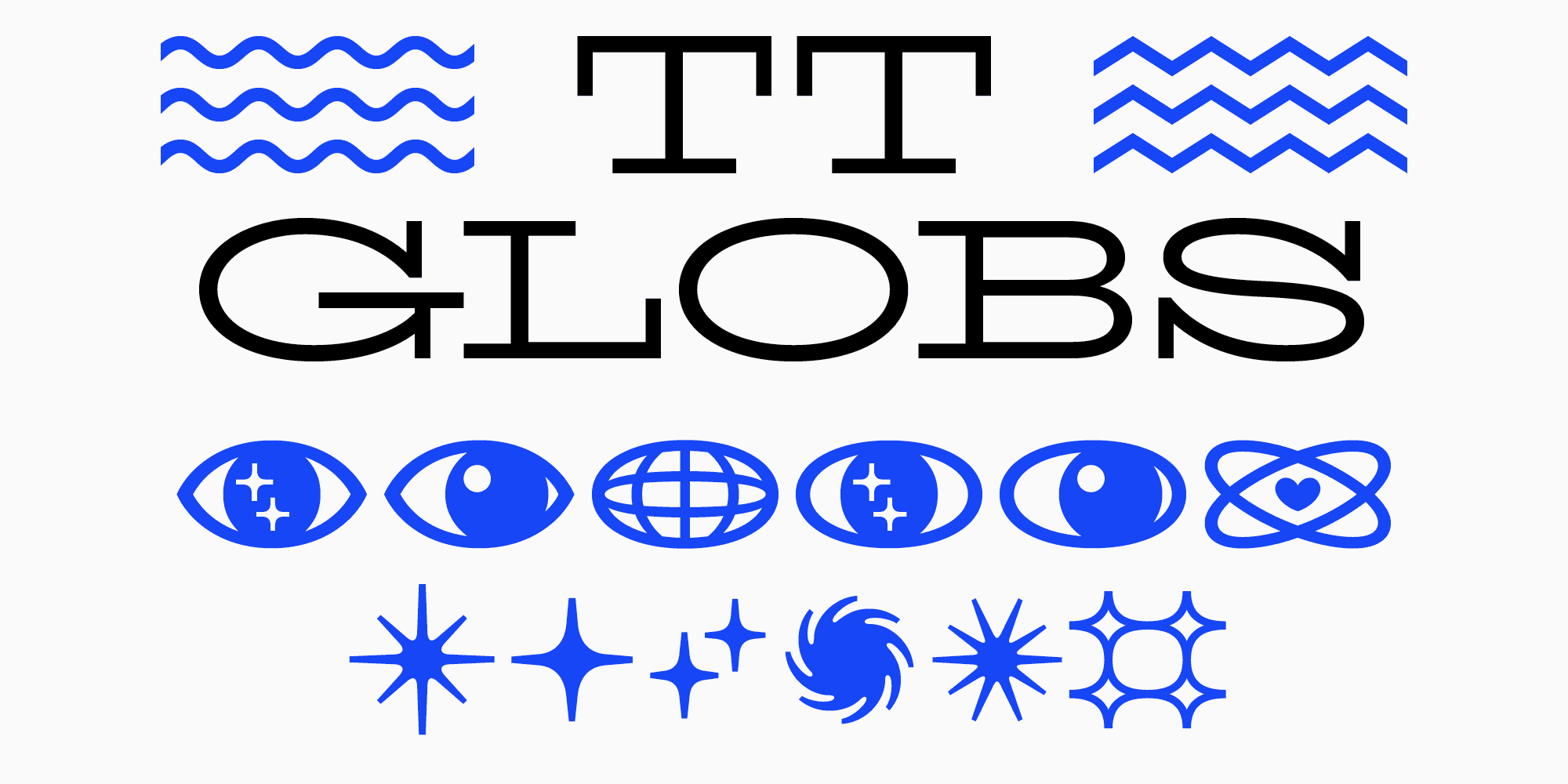 Designer typeface TT&nbsp;Globs