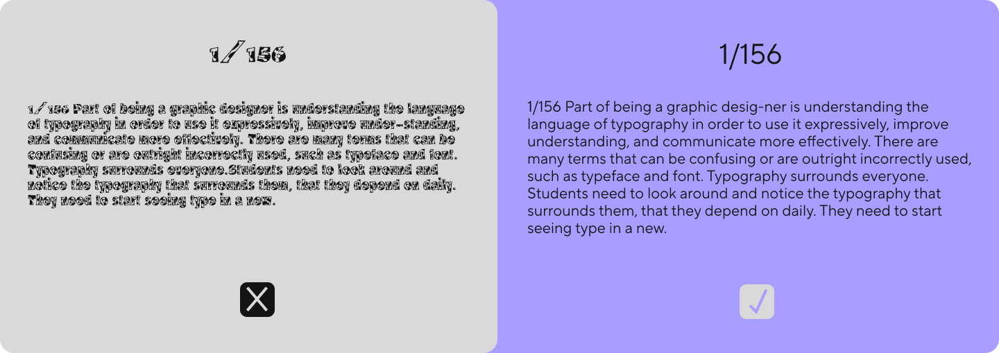 Pay Attention to&nbsp;Accessibility and Readability