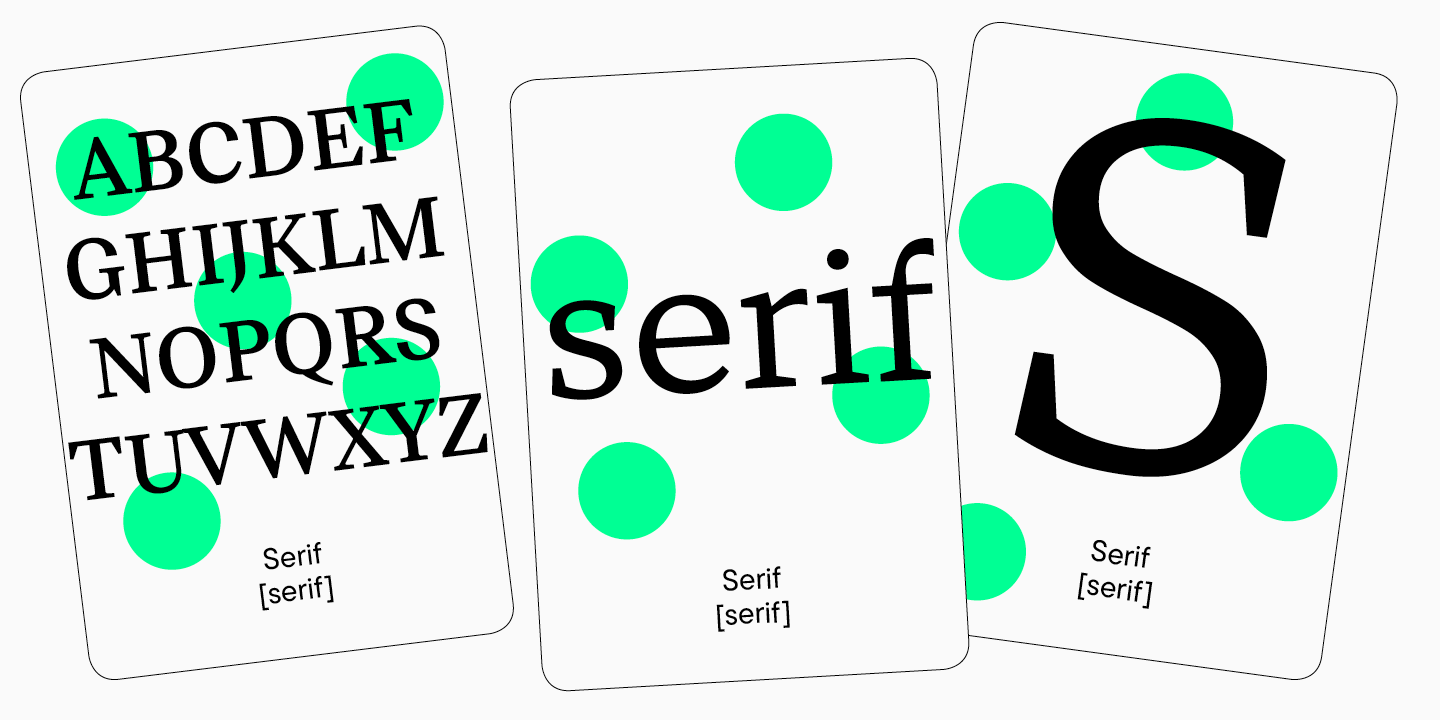 What fonts there are (classification)