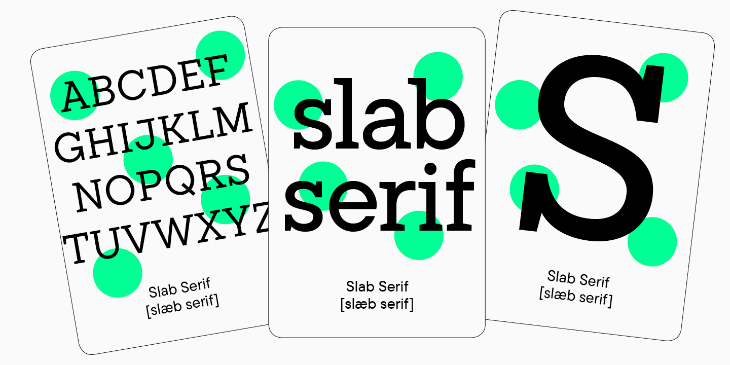 What fonts there are (classification)