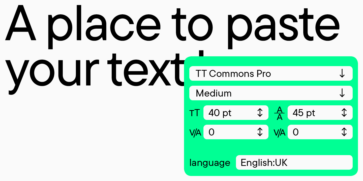 Font and text editing software