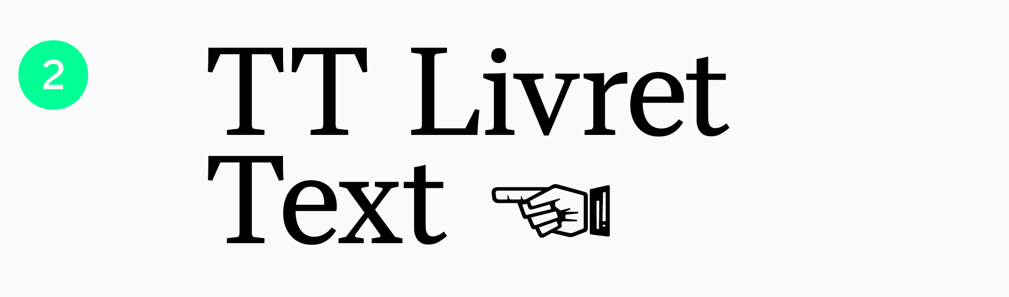Functional serifs