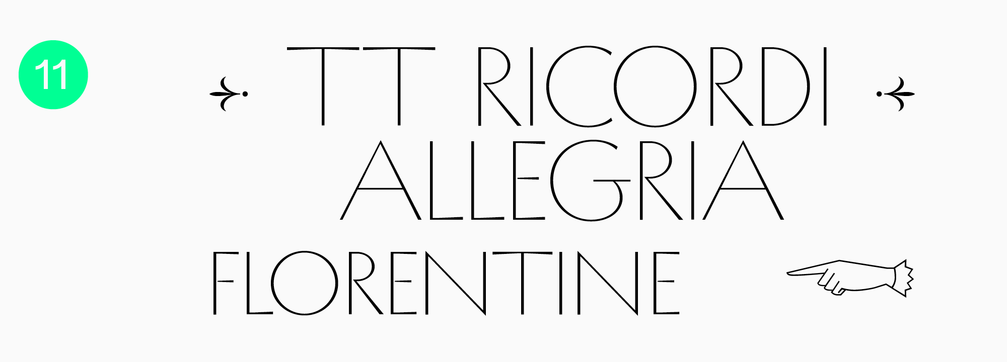 Stressed serif