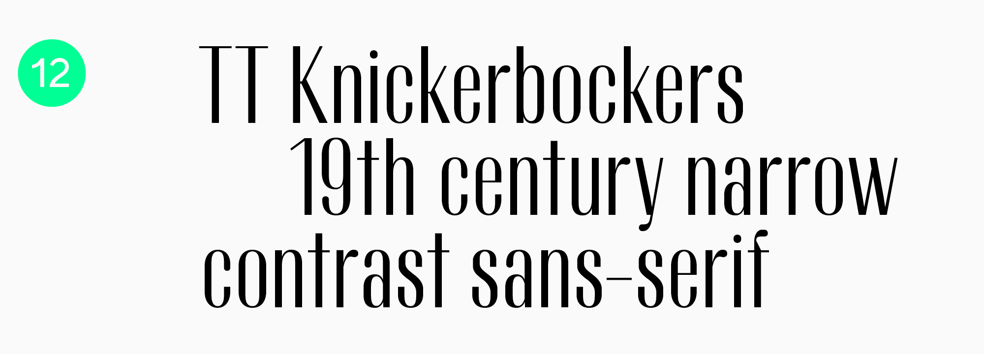 Stressed serif