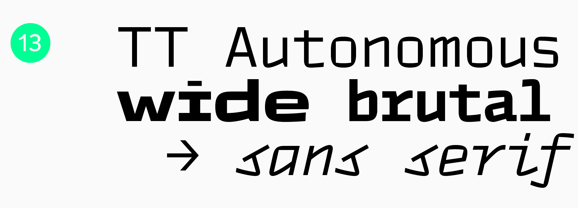Bonus: Technological and monowidth fonts