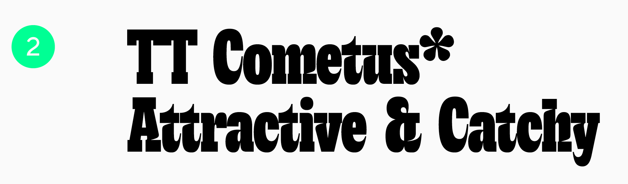 Futuristic gaming font TT&nbsp;Cometus