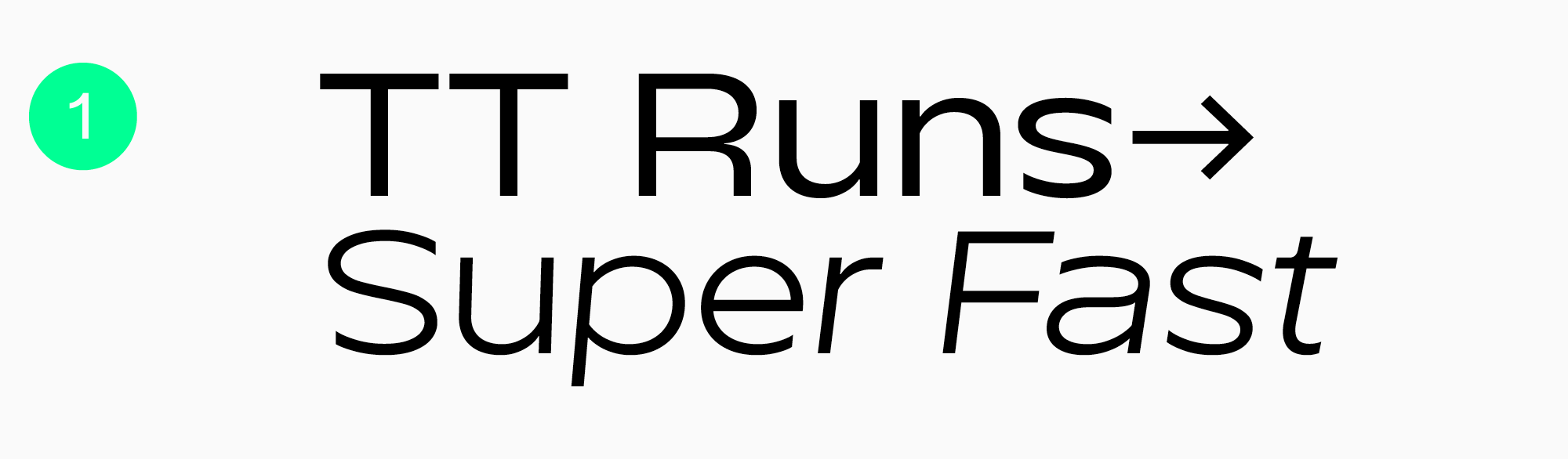 font for sports video games TT&nbsp;Runs