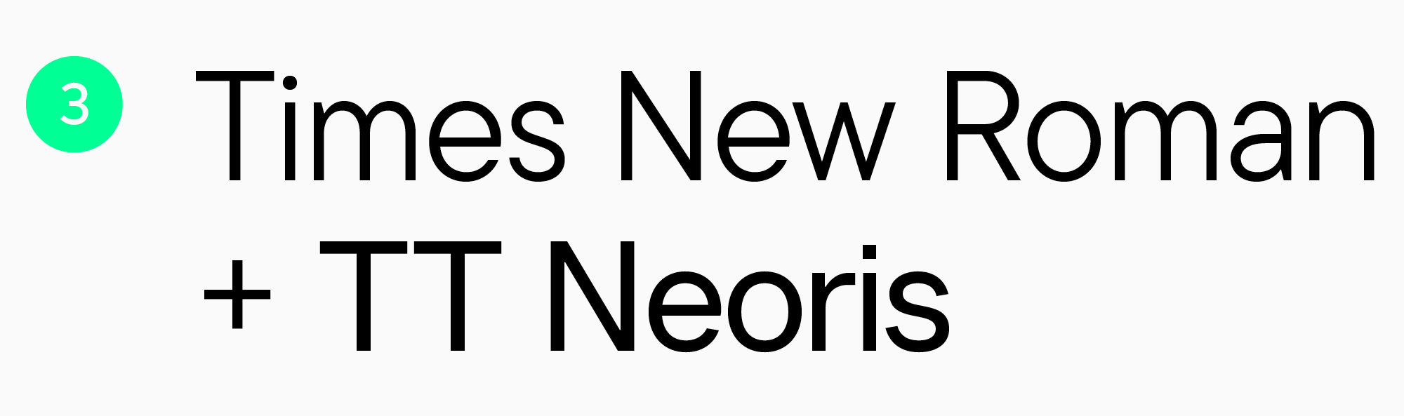 Neutral font pairs for newsletters