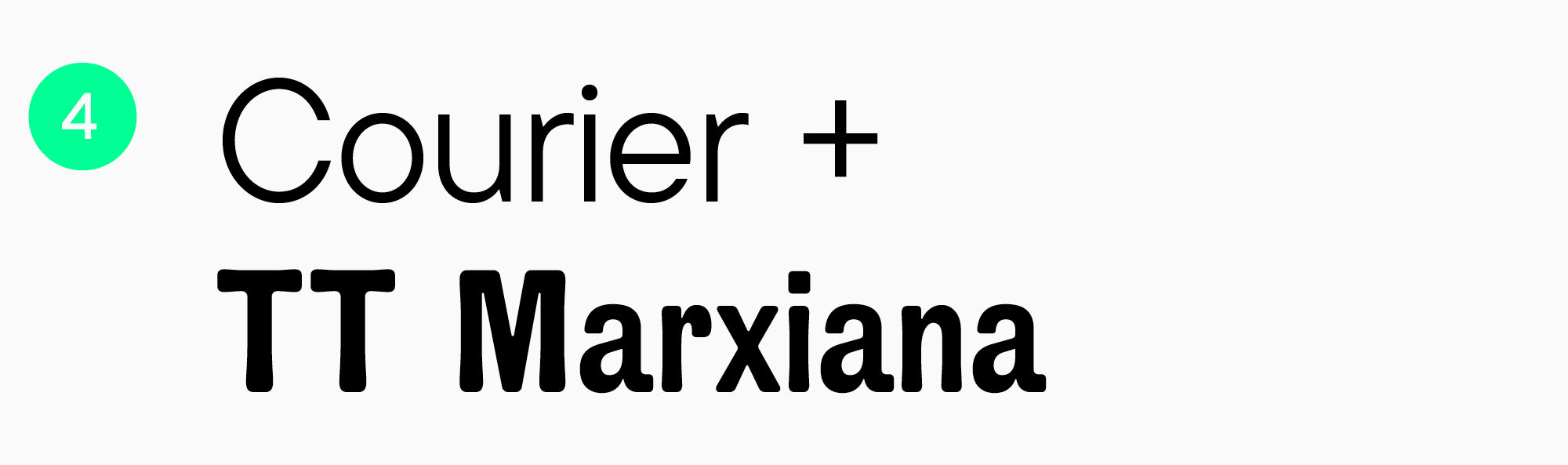 Neutral font pairs for newsletters