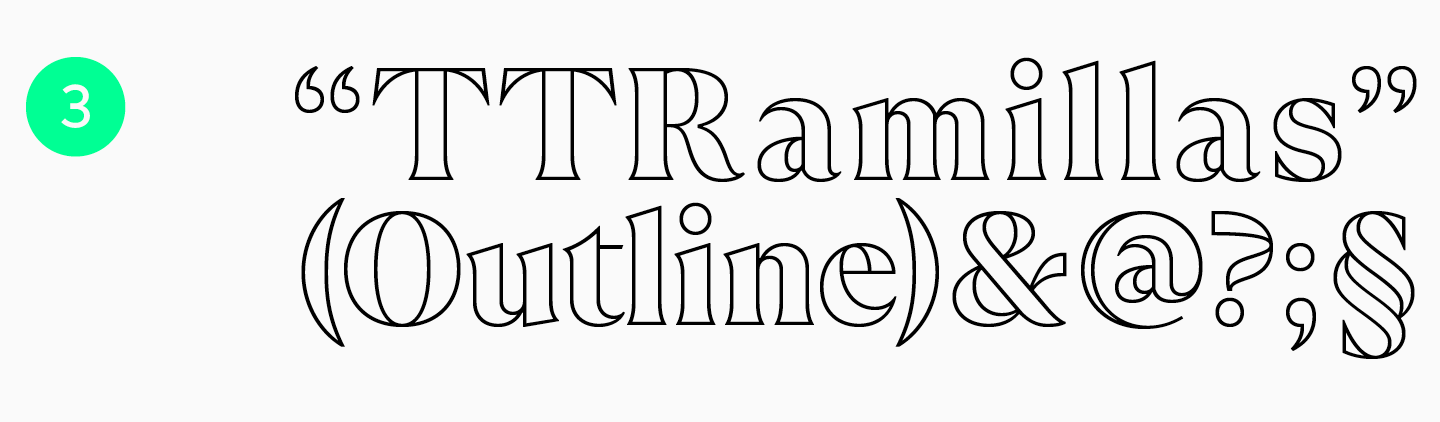 Versatile outline fonts from the TypeType collection