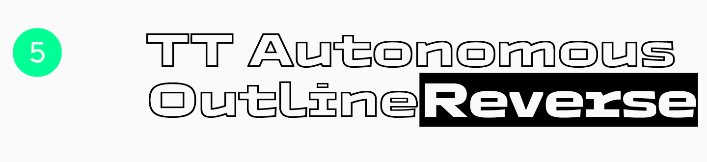 Versatile outline fonts from the TypeType collection